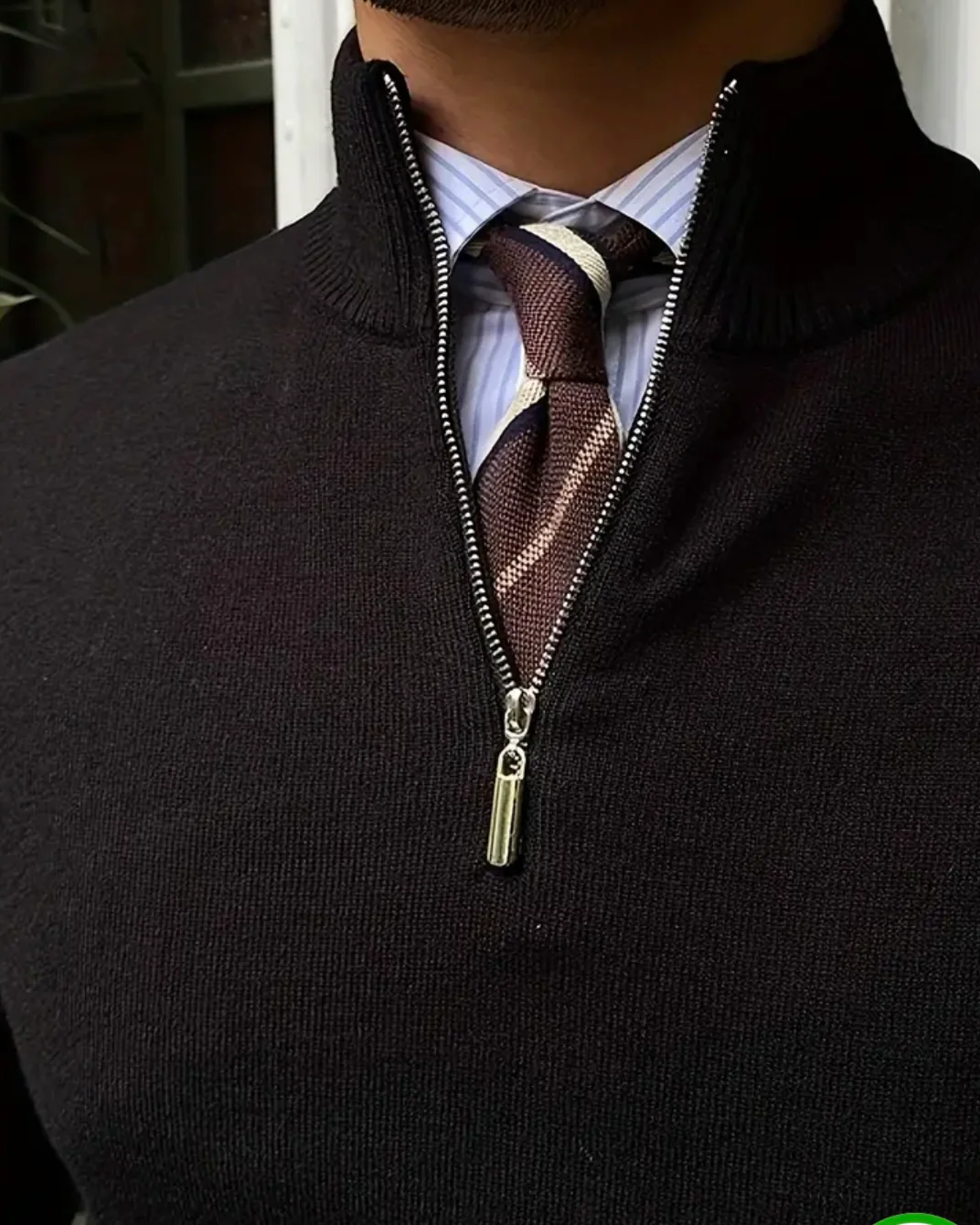 ROMA Quarter Zip Sweater - Image 4