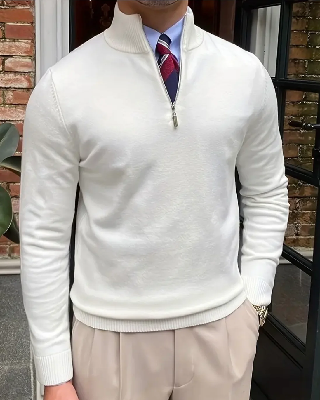 ROMA Quarter Zip Sweater - Image 6