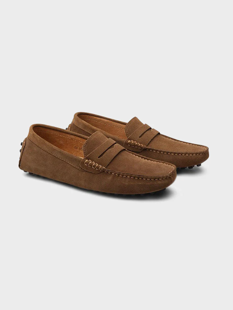 Suede Boat Loafers - Image 3