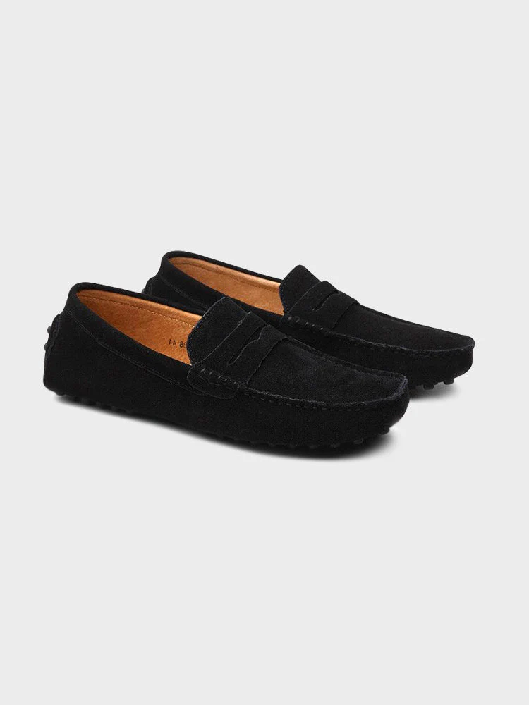 Suede Boat Loafers - Image 4