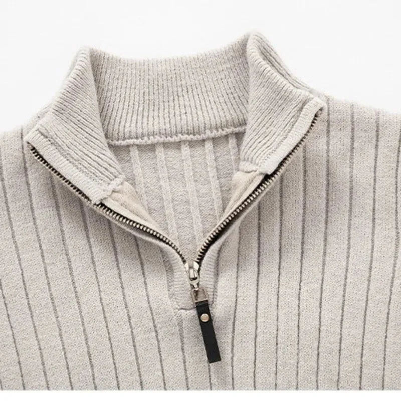 ZERMATT High Collar Half Zip Sweater - Image 9